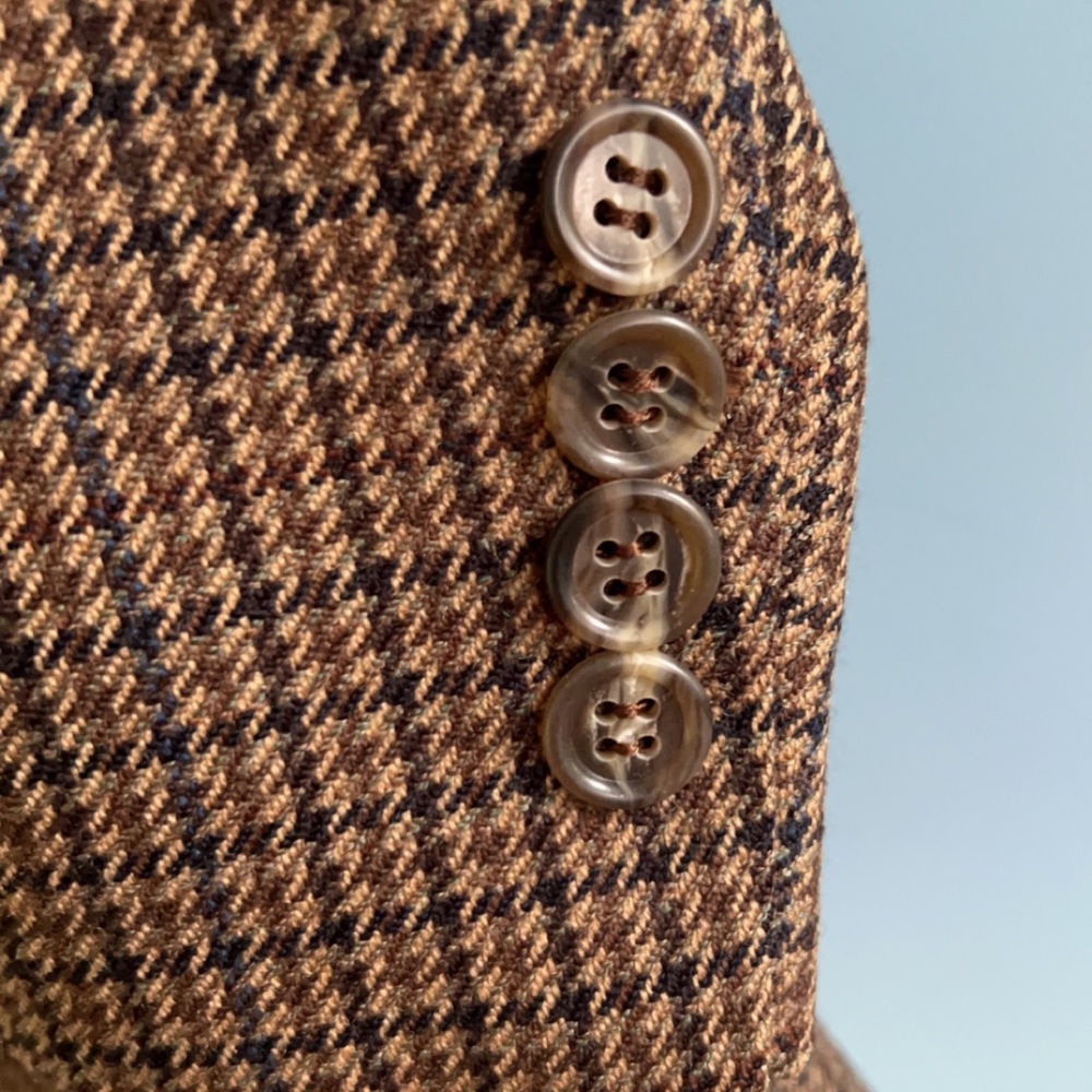 Vintage Burberry Houndstooth Sports Coat - Picture 4 of 11